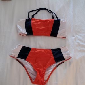 Cupshe Red White & Blue Bikini